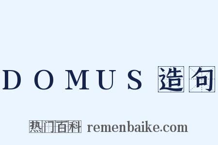 DOMUS造句是什么意思的图片